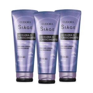 Combo Siàge Acelera o Crescimento: Shampoo 3x250ml