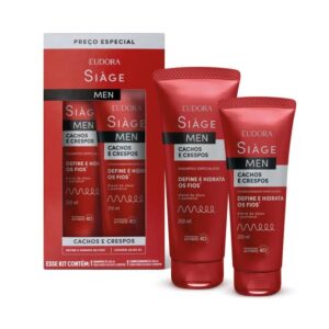 Kit Eudora Siàge Men Cachos e Crespos (2 itens)