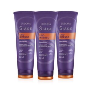 Combo Shampoo Siàge Liso Intenso 3x 250ml